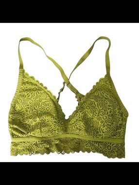 Lace Bralette in Lime Green - Women's Intimates